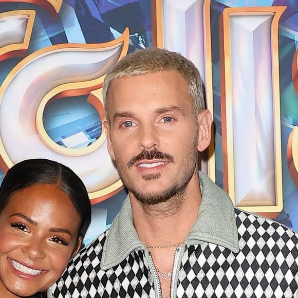 Christina Milian et son mari Matt Pokora (M.Pokora) - Avant-première du film "Les Trolls 3" au cinéma Gaumont Marignan à Paris. Le 11 octobre 2023 © Coadic Guirec / Bestimage