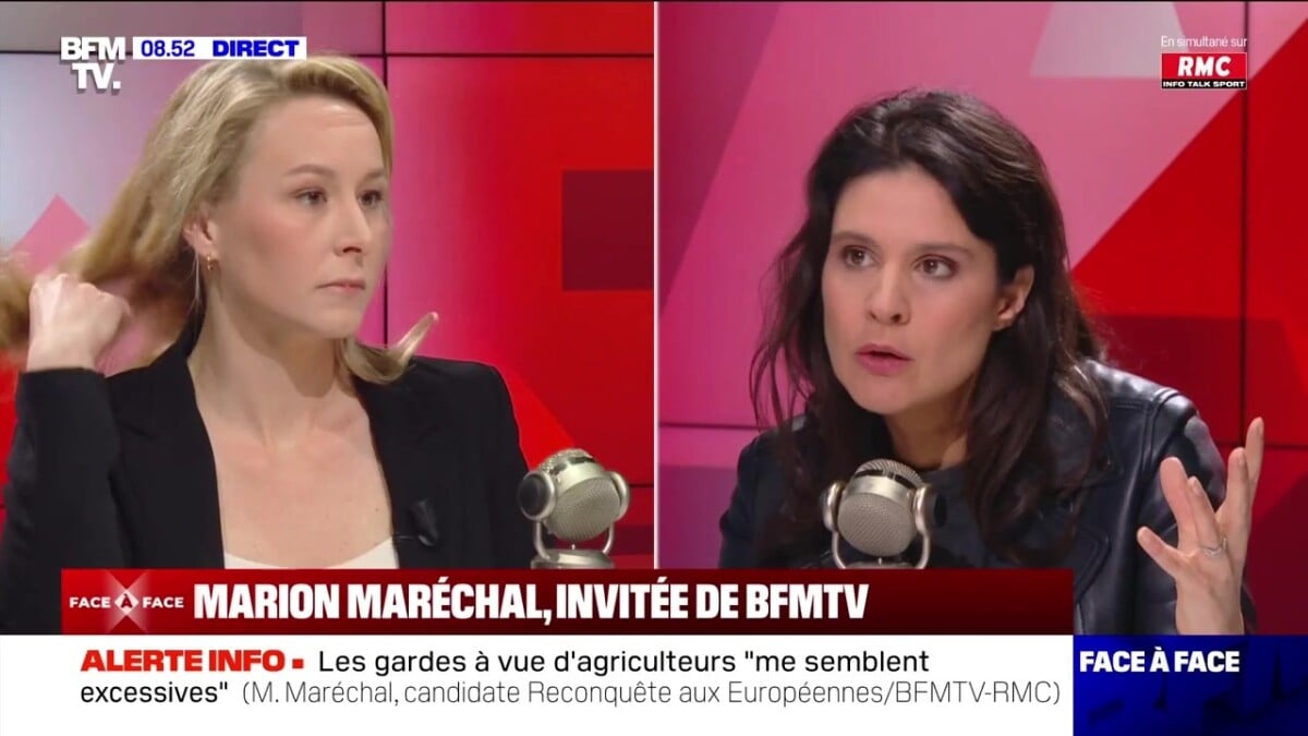 Vidéo Grosses tensions entre Apolline de Malherbe et Marion Maréchal