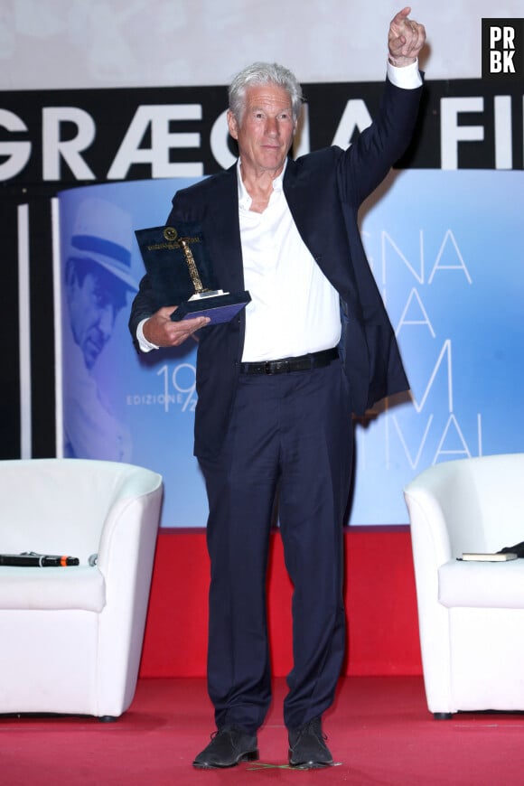 Richard Gere est honoré pour l'ensemble de sa carrière lors du 19ème festival du film de "Magna Graecia" à Catanzaro, le 5 août 2022.