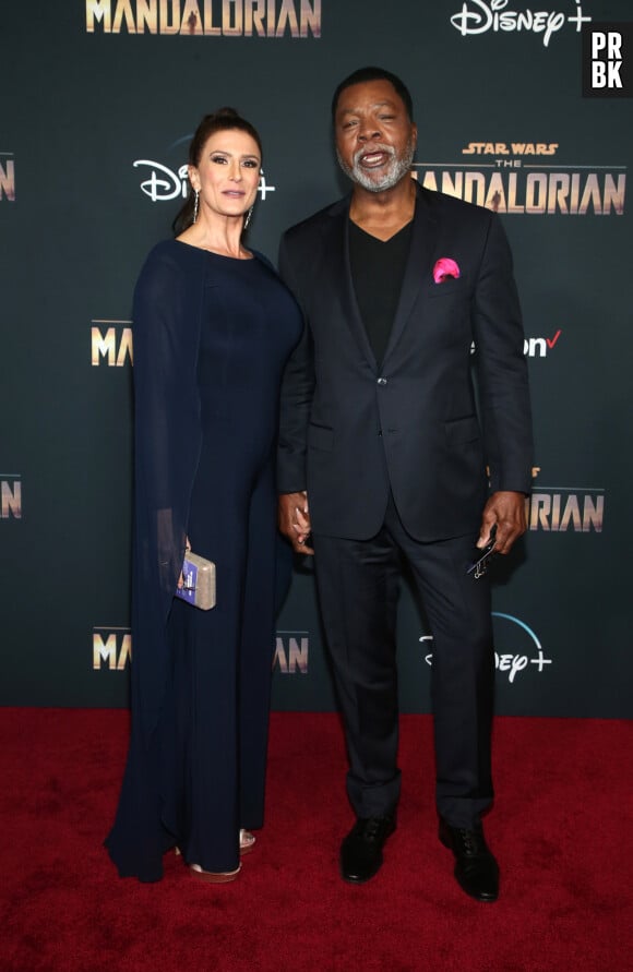 Christine Kludjian, Carl Weathers - Les célébrités assistent à la projection de la série de Disney + "The Mandalorian" à Los Angeles, le 13 novembre 2019. 