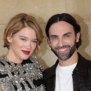 Léa Seydoux et Nicolas Ghesquière posent après le Défilé de mode Louis Vuitton, Prêt-à-porter Printemps / Eté 2023 dans le cadre de la Fashion Week de Paris, France, le 04 Octobre 2022. © Olivier Borde / Bertrand Rindoff / Bestimage