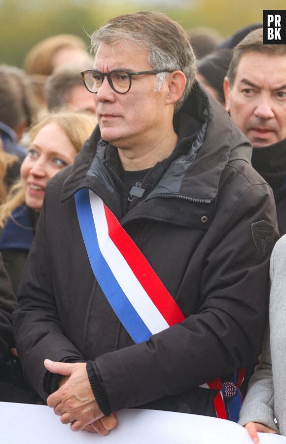 Olivier Faure, premier secrétaire du parti socialiste - Marche pour la République et contre l'antisémitisme à Paris le 12 novembre 2023. © Jonathan Rebboah / Panoramic / Bestimage
