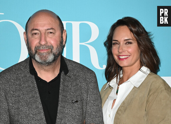 Kad Merad et sa femme Julia Vignali à l'avant-première du film "La Vie pour de vrai" à Paris le 18 avril 2023. © Coadic Guirec/Bestimage