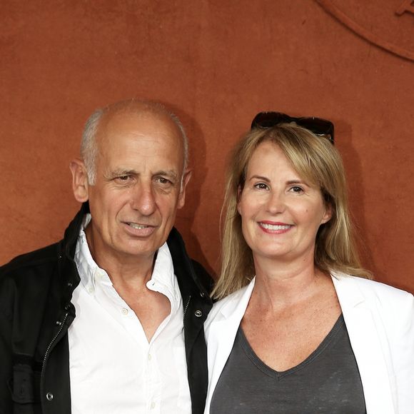 Jean-Michel et Stéphanie Apathie au village des Internationaux de France de Tennis de Roland Garros à Paris le 2 juin 2018. © Dominique Jacovides-Cyril Moreau / Bestimage 