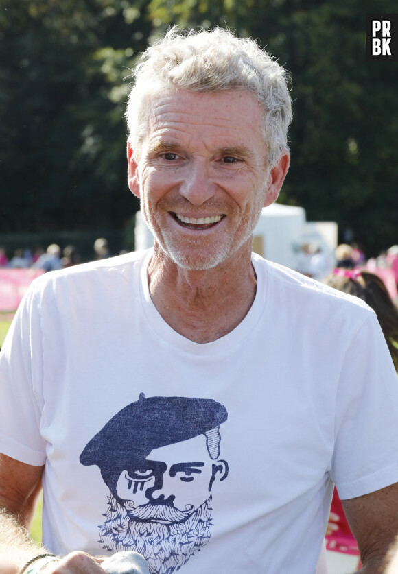 Denis Brogniart à la 8ème édition du "Triathlon des roses" au Stade Français dans le domaine de Saint Cloud le 18 septembre 2021. © Marc Ausset-Lacroix/Bestimage