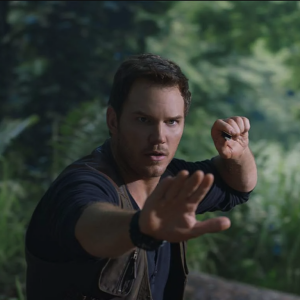 Chris Pratt dans le film "Jurassic World".