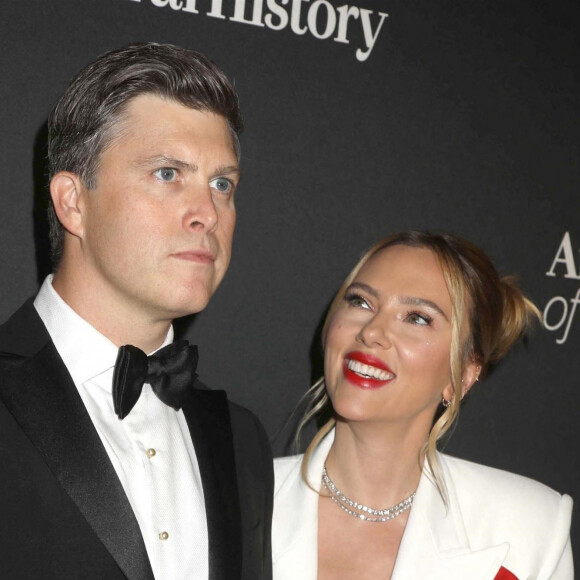 Colin Jost, Scarlett Johansson à New York.