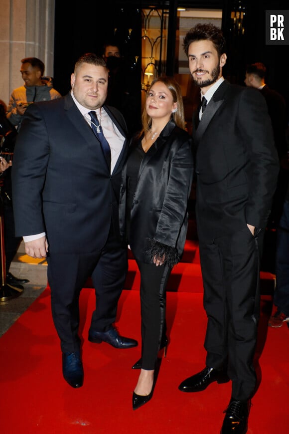 Le couple star de Youtube "Nicocapone" (Nicolas "Nico" Scudéri et Daniela "Dani" Pinto), Baptiste Giabiconi - Arrivées à la 10ème édition du "Global Gift Gala 2022" au Four Seasons Hotel George V à Paris le 19 novembre 2022. © Christophe Clovis / Bestimage