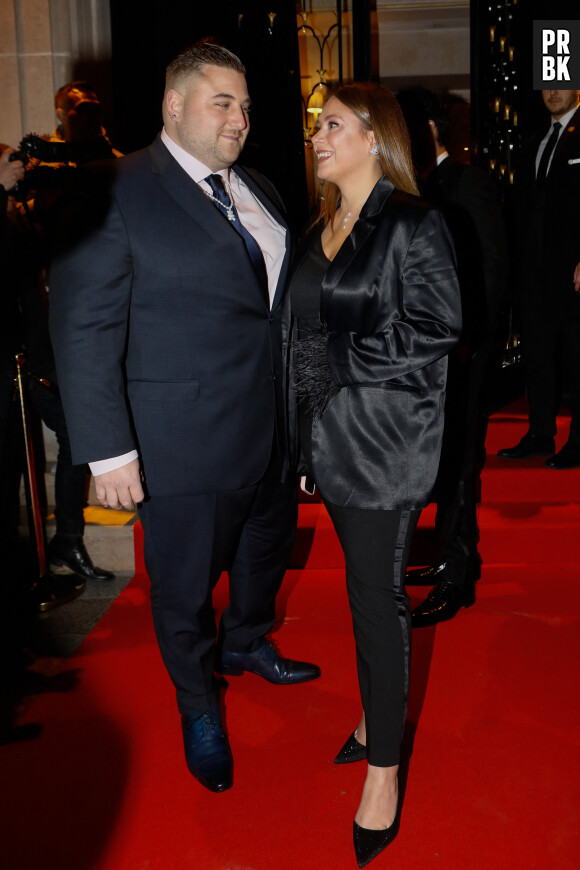 Le couple star de Youtube "Nicocapone" (Nicolas "Nico" Scudéri et Daniela "Dani" Pinto) - Arrivées à la 10ème édition du "Global Gift Gala 2022" au Four Seasons Hotel George V à Paris le 19 novembre 2022. © Christophe Clovis / Bestimage