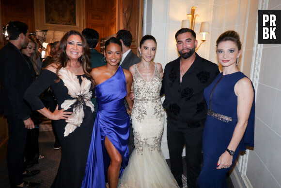 Exclusif - Maria Bravo, Christina Milian, Fabienne Carat, Kendji Girac et Carole Carat lors de la 11ème édition de la soirée Global Gift Gala à l'hôtel Four Seasons George V à Paris le 30 septembre 2023. © Cyril Moreau / Bestimage