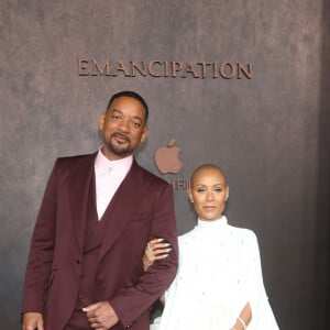 Will Smith, Jada Pinkett Smith au photocall de la première du film "Emancipation" au cinéma Regency Bruin à Los Angeles le 30 novembre 2022.