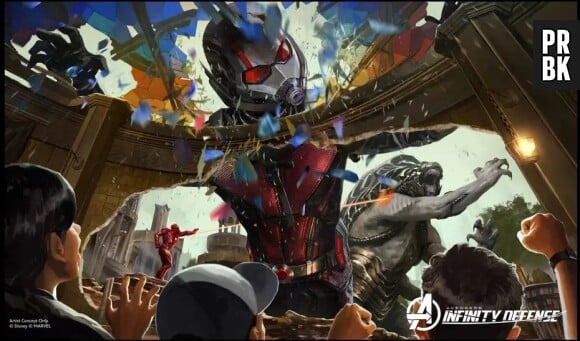 Disneyland Resort : concept art de l'attraction Avengers Infinity Defense