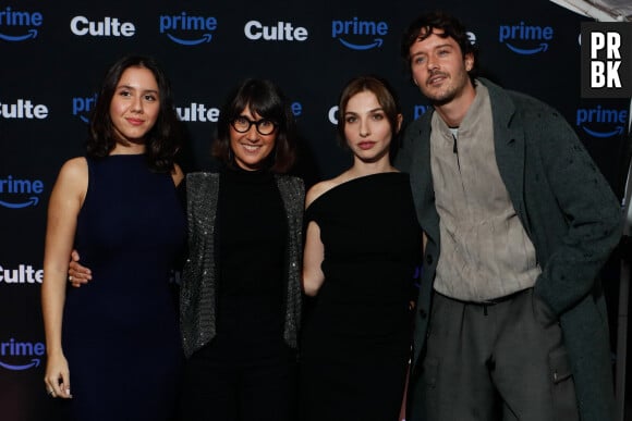 Anaïde Rozam, Alexia Laroche-Joubert, Marie Colomb, César Domboy - Avant-première de la série "Culte" à la Villa Culte à Paris. © Christophe Clovis / Bestimage