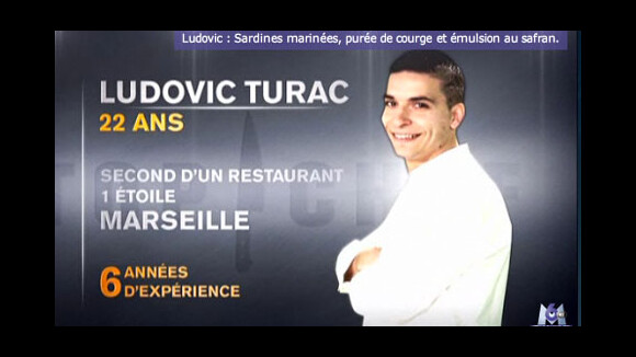 Top Chef 2011 ... Ludovic éliminé hier ... sa recette coup de coeur