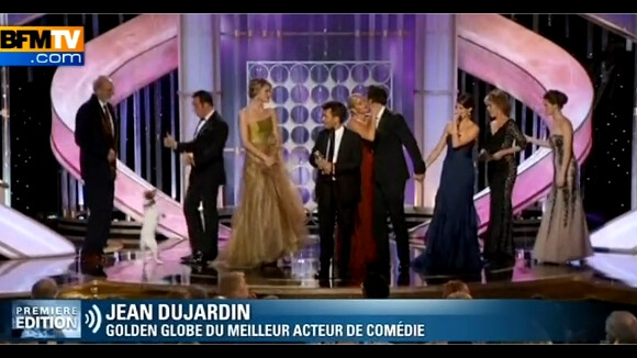 Golden Globes 2012 : Jean Dujardin tellement happy (AUDIO)