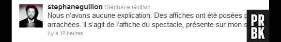 Stéphane Guillon tweete sa pein