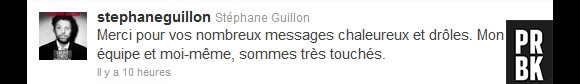 Stéphane Guillon remercie ses fans