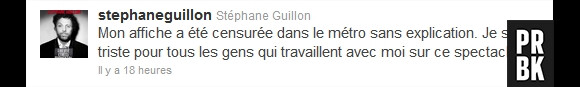 Stéphane Guillon "censuré" dans le métro