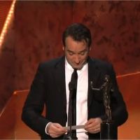Jean Dujardin en larmes : de nouveau récompensé pour The Artist avant les Oscars