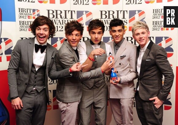 Harry, Louis, Liam, Zayn et Niall super heureux