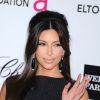 Kim Kardashian à la soirée Elton John pour les Oscars