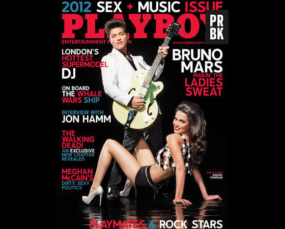Bruno Mars est le 10ème homme à faire la une de Playboy