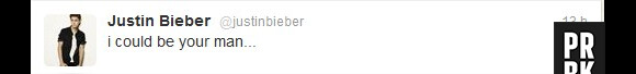 A qui s'adresse ce tweet de Justin Bieber ?