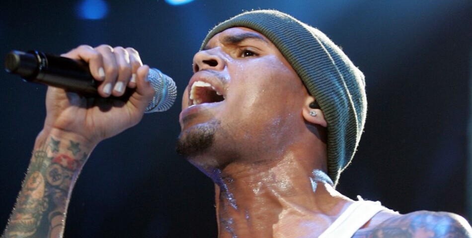 Chris Brown, en plein concert