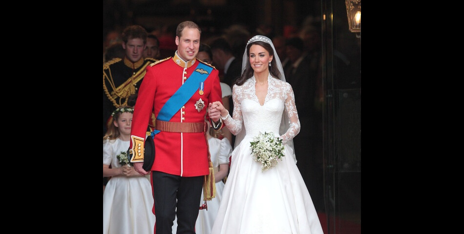 Kate Middleton et Le Prince William lors du fameux mariage de la décennie