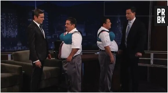 Zac Efron et Jimmy Kimmel face aux soutifs !