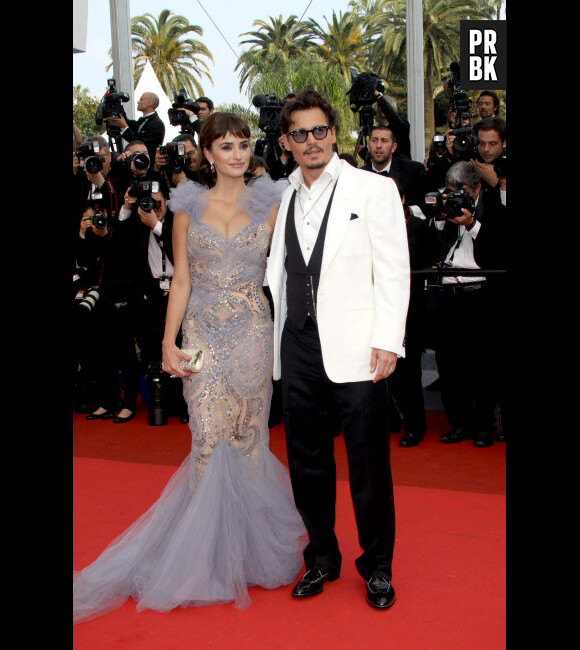 Johnny Depp et Penelope Cruz très glamour l'année dernière à Cannes