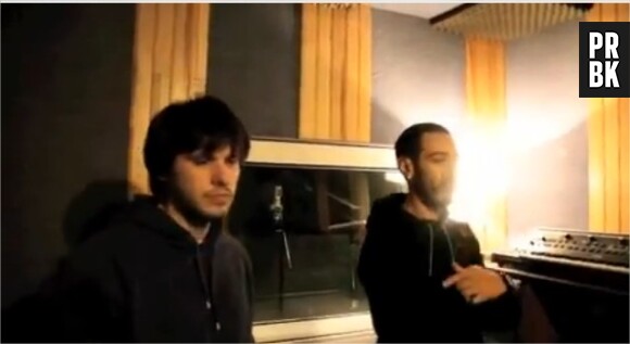 Orelsan et Canardo en studio lors de l'enregistrement de Mauvais Plan