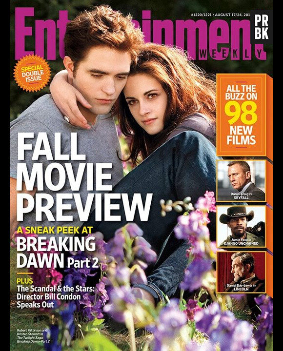 Robert Pattinson et Kristen Stewart en une de Entertainment Weekly