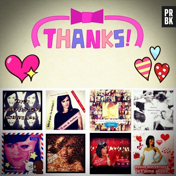 Alizée remercie ses fans pour leurs messages d'anniversaire !