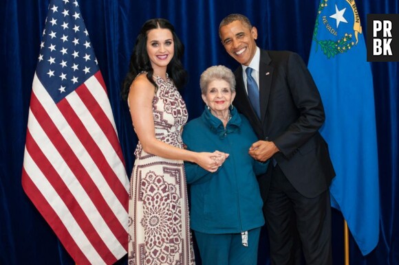 Katy Perry, tout sourire aux côtés d'Obama