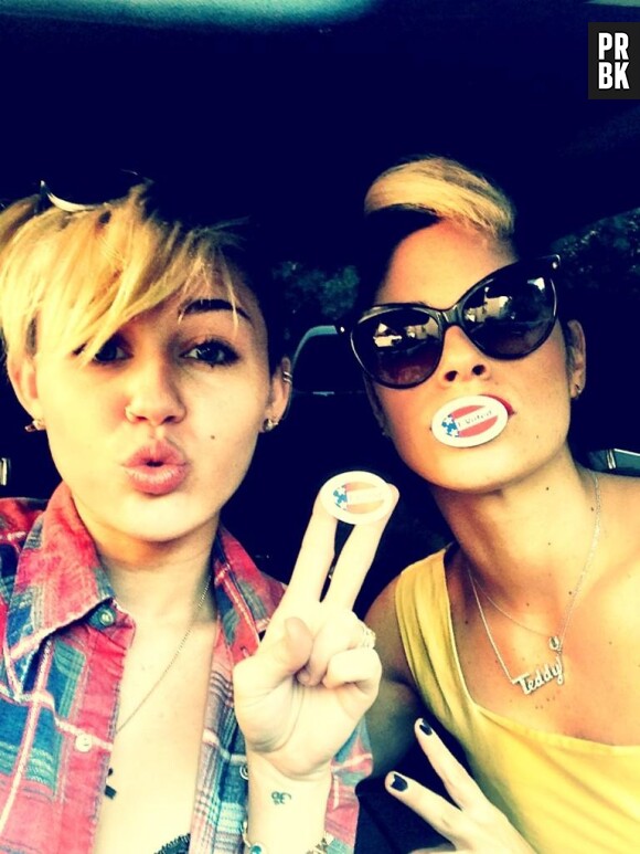 Miley Cyrus à fopnd pour sa première élection !