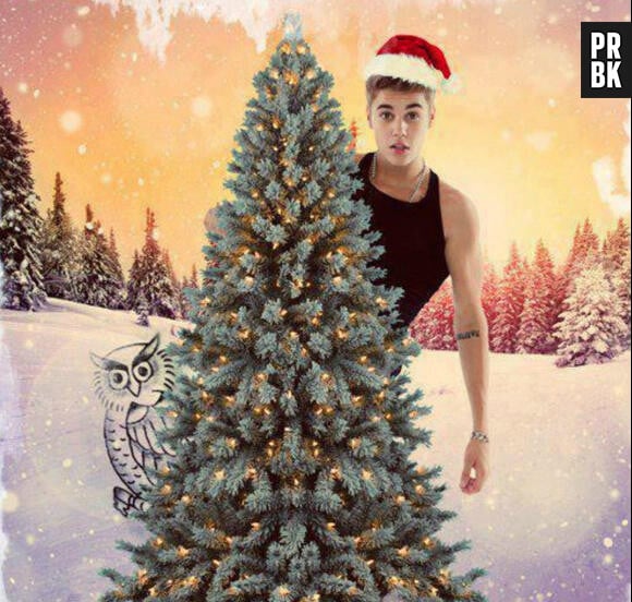 Justin Bieber : En père Noël sexy sur Twitter !