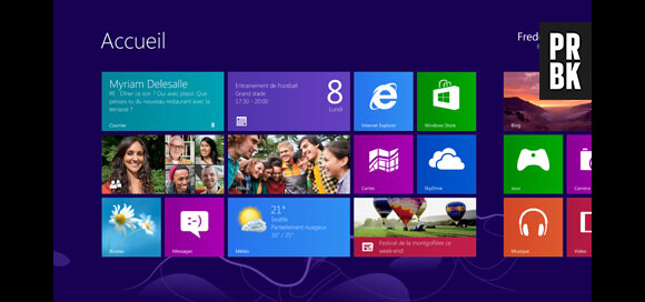 Windows 8, le nouvel OS de Microsoft.