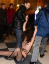 Les Femen ont été escortées par les forces de l'ordre