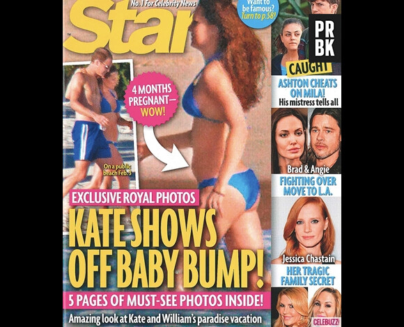 Le magazine US Star consacre 5 pages aux photos de Kate enceinte