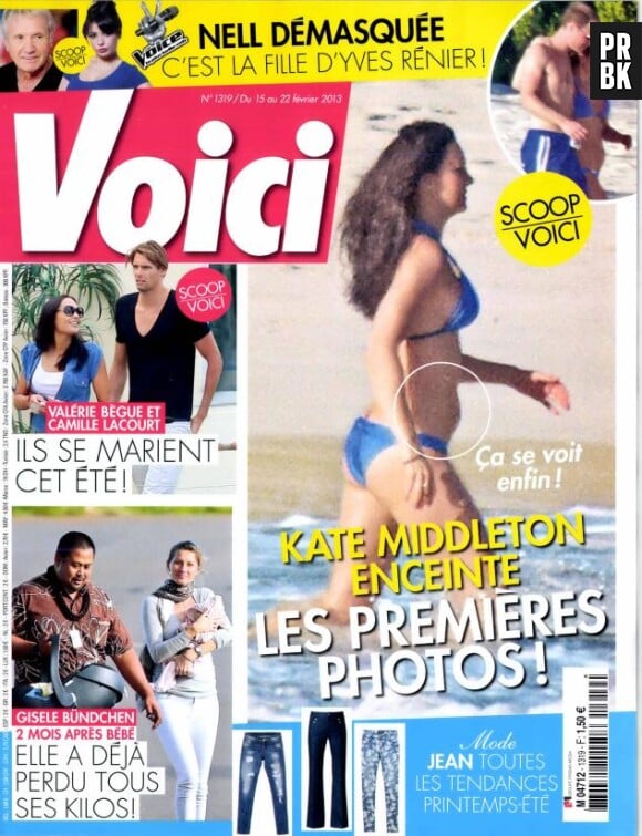 Le magazine français Voici publient les photos de Kate en maillot de bain dans son édition du 15 février