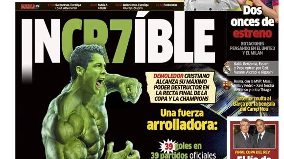 Cristiano Ronaldo : plus fort que Lionel Messi, CR7 devient l'incroyable Hulk