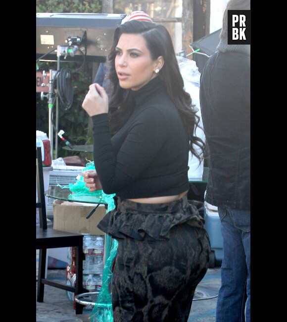 Kim Kardashian a pris beaucoup de poids depuis le début de sa grossesse.