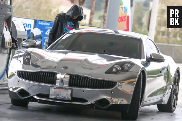 La voiture de Justin Bieber avant l'accident