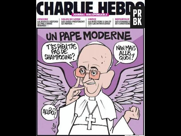 Charlie Hebdo a consacré sa Une a "Nan mais allô"