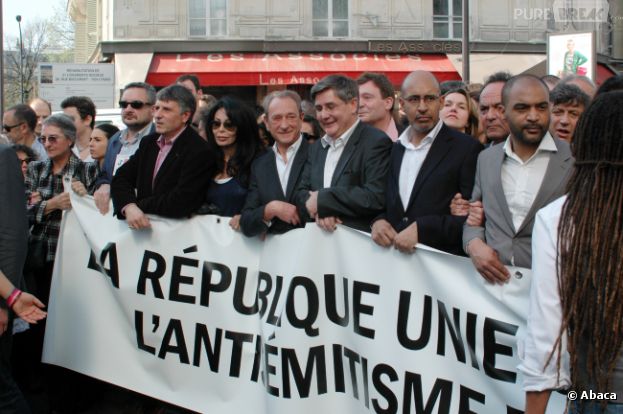 Artistes et politiques unis contre l'antisémitisme