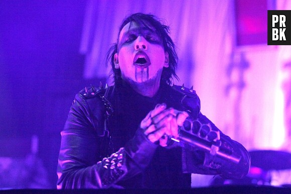 Marilyn Manson, déjà adepte des blousons de cuir Hedi Slimane