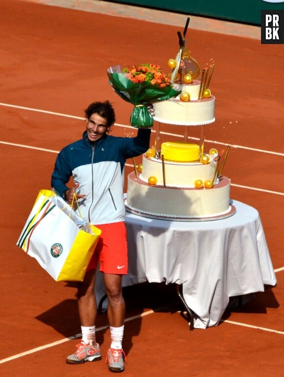 Rafael Nadal a fêté ses 27 ans sur le Central de Roland Garros