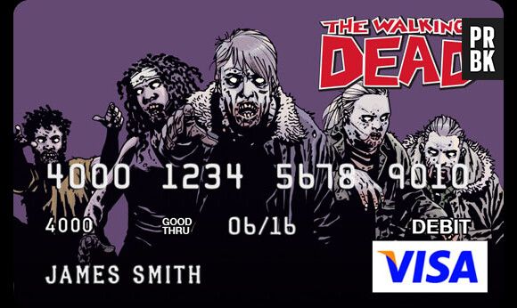 The Walking Dead : des cartes bancaires aux couleurs de la série