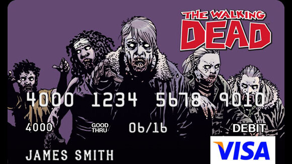 The Walking Dead : zombifiez vos cartes bancaires grâce aux comics